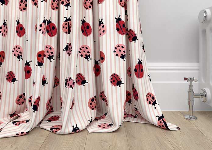 Wee Blue Bell Little Ladybirds, Poppy - Made to Measure Curtains - Image 6